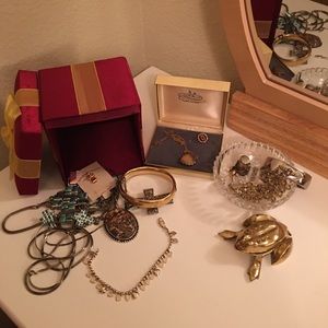 Vintage Jewelry Lot 14k Gold & Sterling